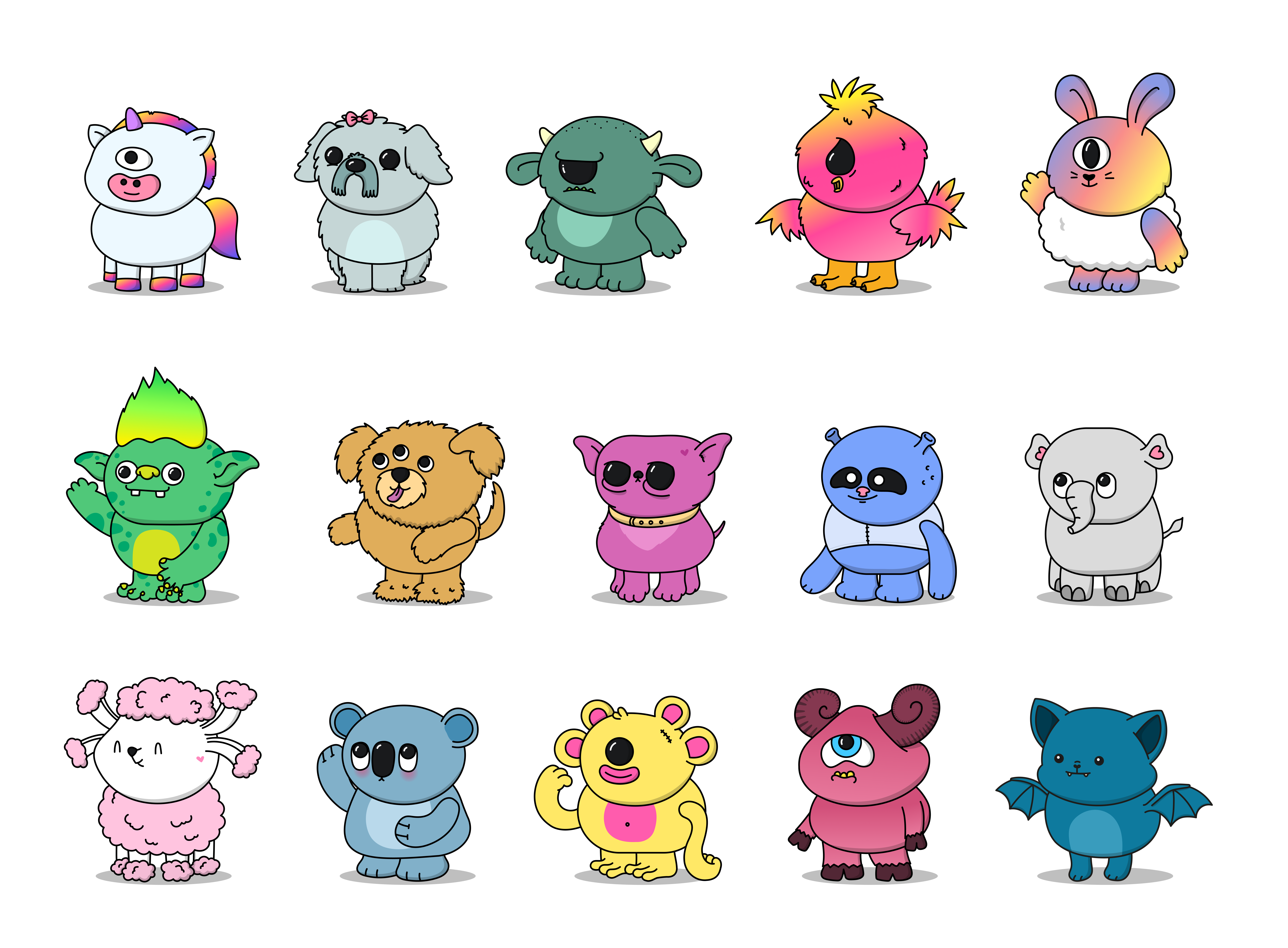 Psyche Likee characters 1–15