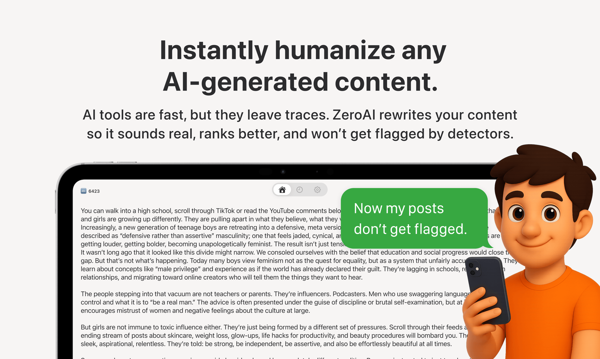 Humanize AI · ZeroAI project visual 4